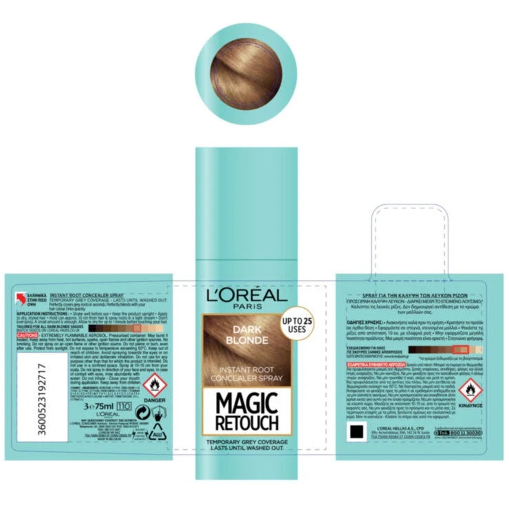 L'oréal Professionnel Magic Retouch Correttore istantaneo radici Biondo Scuro — Spray correttore radici