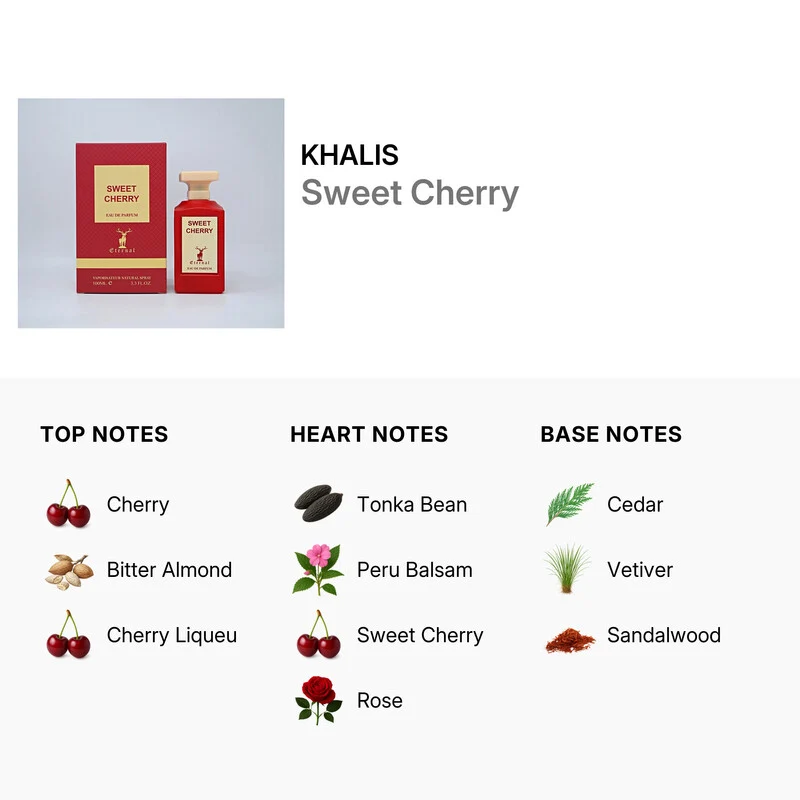 Khalis Sweet Cherry Eternal Collection Donna 100 ml — Eau de Parfum
