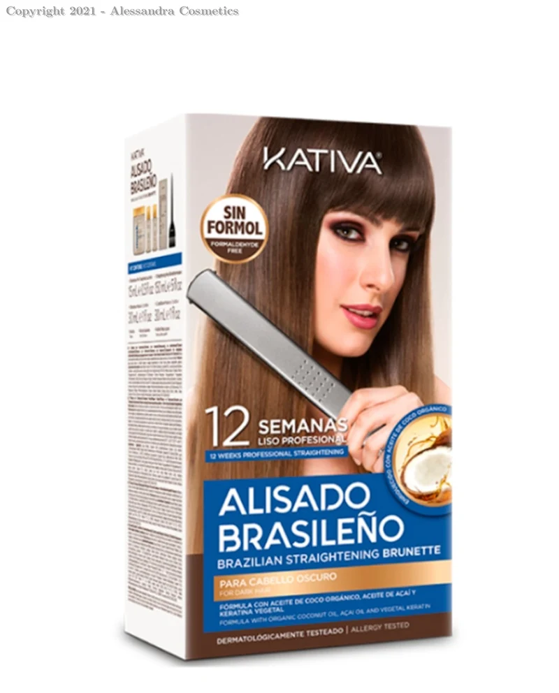 Kativa Kit lisciante brasiliano castano 225 ml — Trattamento lisciante