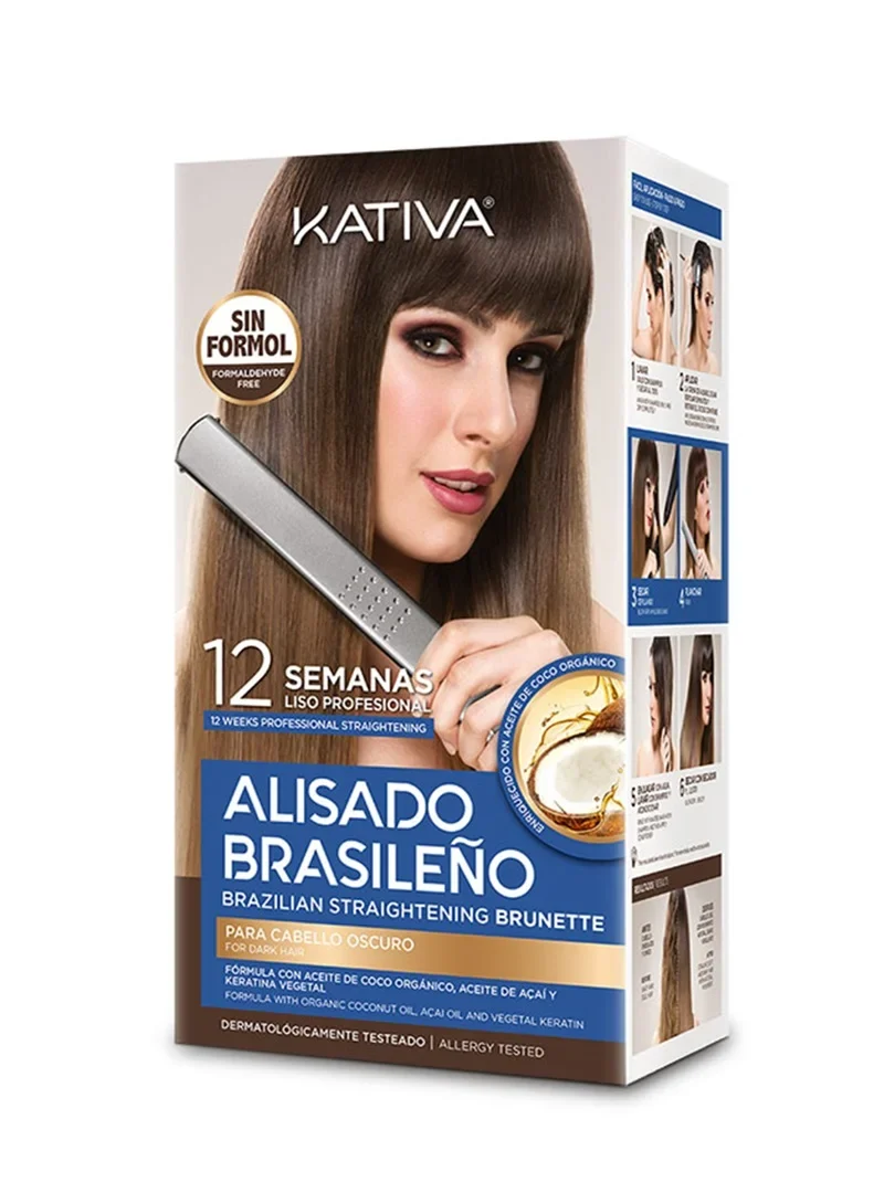 Kativa Kit lisciante brasiliano castano 225 ml — Trattamento lisciante