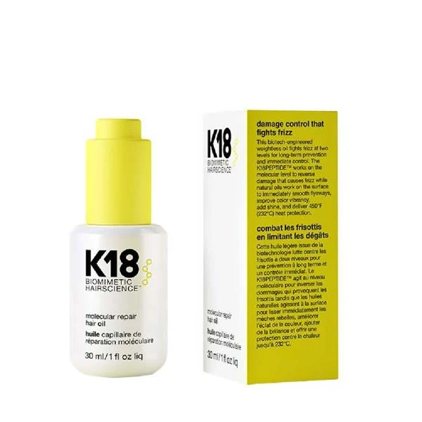 K18 Olio per capelli riparatore molecolare 30 ml — Olio per capelli