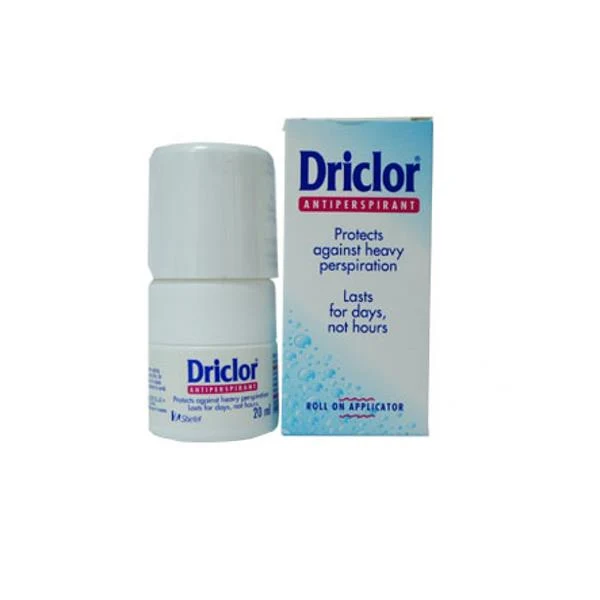 Driclor Antitraspirante roll-on 20 ml — Deodorante antitraspirante