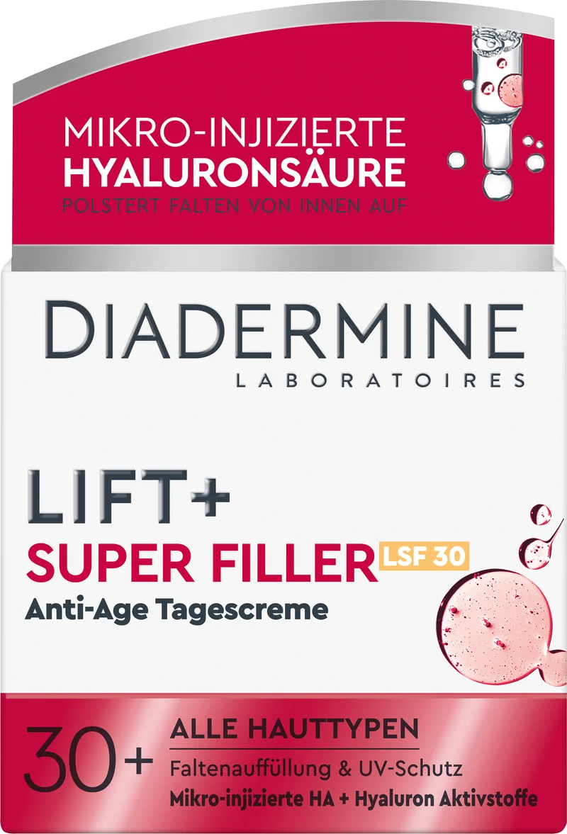 Diadermine Lift+ Super Filler SPF30 50 ml — Crema viso giorno solare