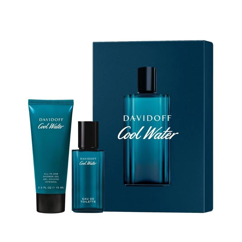 Davidoff Cool Water Man Eau de Toilette 40 ml + Gel Doccia 75 ml — Eau de Toilette