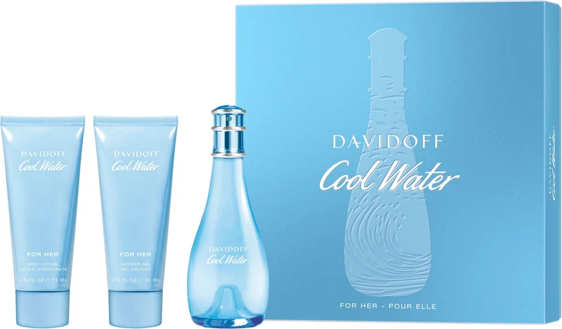 Davidoff Cool Water Woman Great 100 ml + 75 ml — Set eau de toilette e lozione corpo
