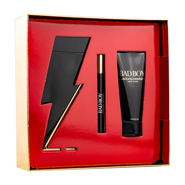Carolina Herrera Bad Boy 100 ml + 100 ml Gel doccia + 10 ml — Set eau de toilette