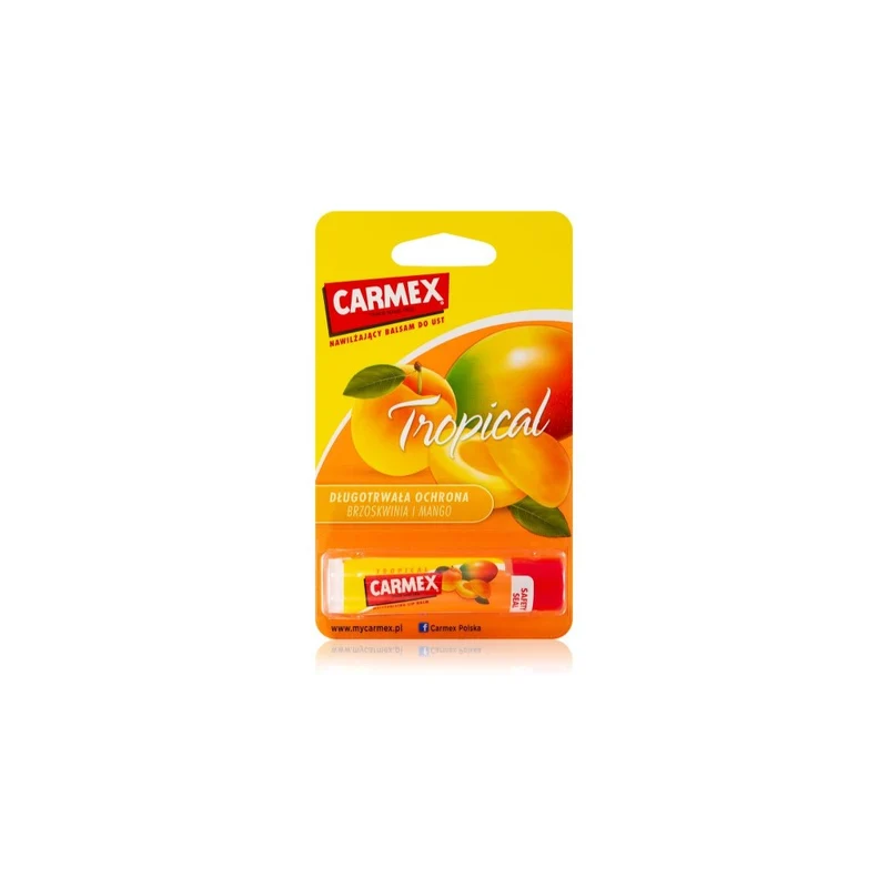 Carmex Tropical Pesca & Mango Burrocacao Idratante Stick 4,25 g — Burrocacao