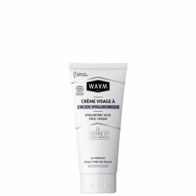 Crème visage à l'Acide Hyaluronique BIO Jour et Nuit - WAAM