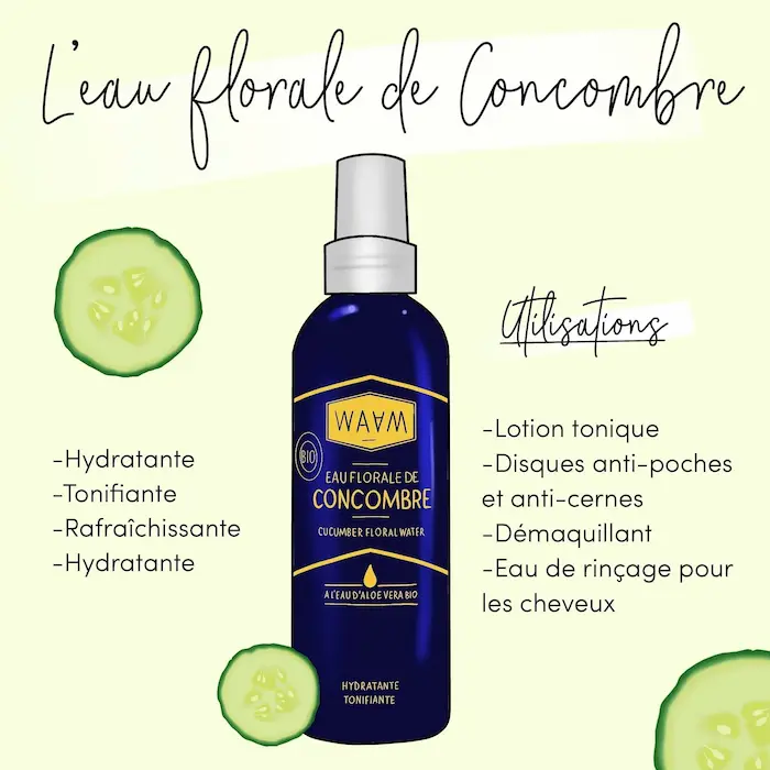 Eau florale de Concombre 200 ml - WAAM