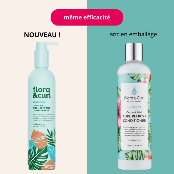 Après-shampoing Curl Refresh Conditioner Coconut Mint - Flora & Curl