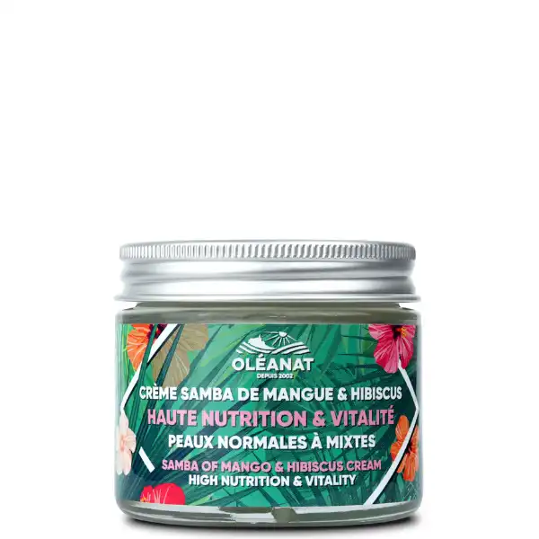 Crème Visage Samba de Mangue & Hibiscus Bio - Oléanat