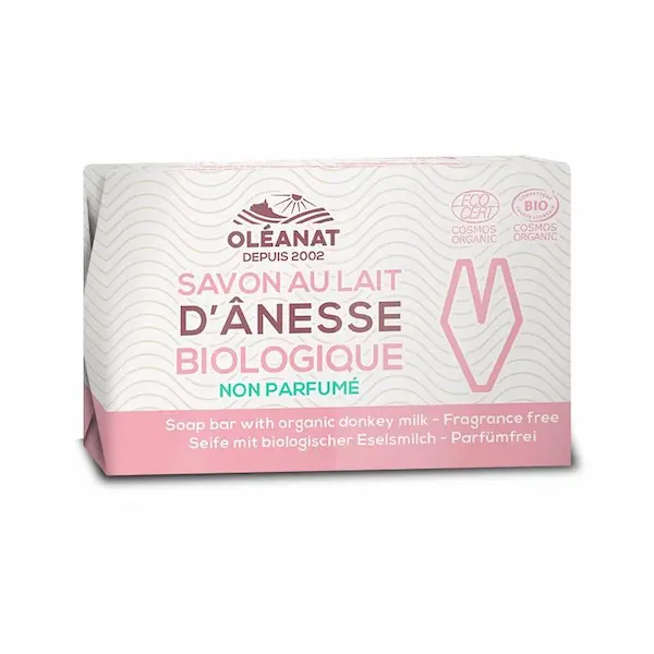 Savon au Lait d'ânesse Biologique Sans Parfum - Oléanat