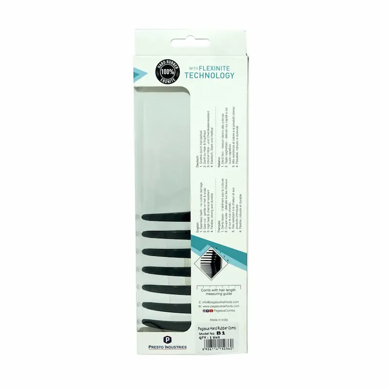 Peigne Afro Blostyler B1 9'1 en Ébonite - Pegasus