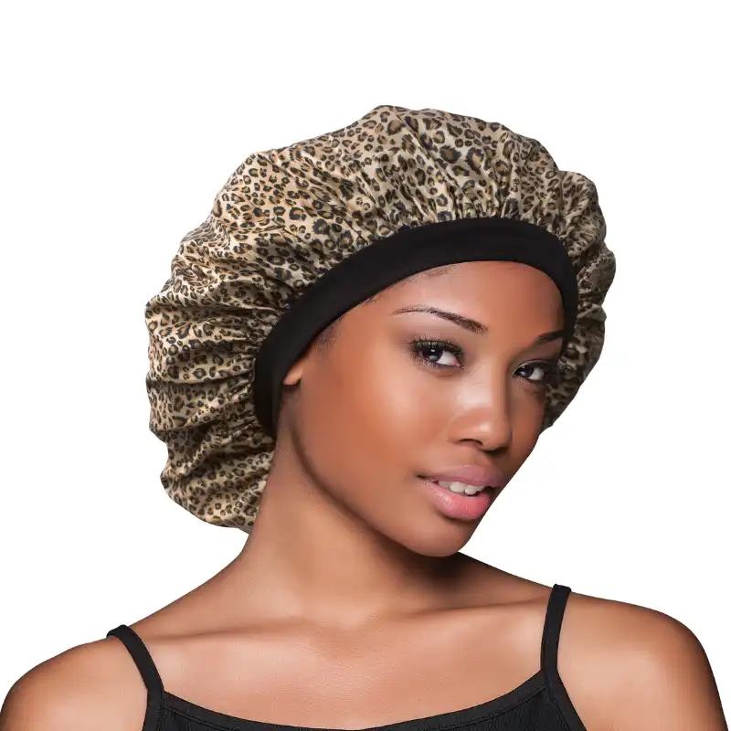 Bonnet Satin Cheveux Imprimé Léopard - Evolve