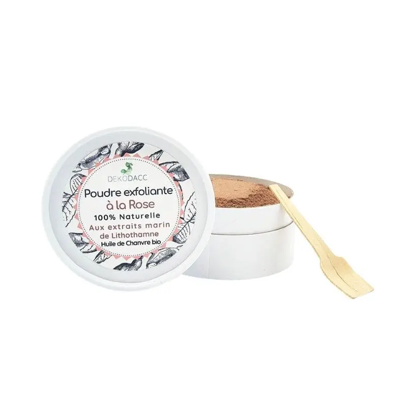 Soin visage exfoliant Bio à la Rose - Dekodacc