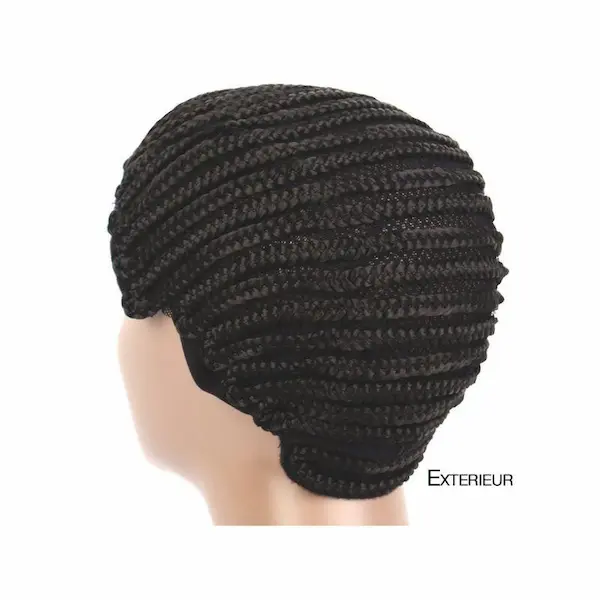 Bonnet tressé pour tissage ou crochet braids