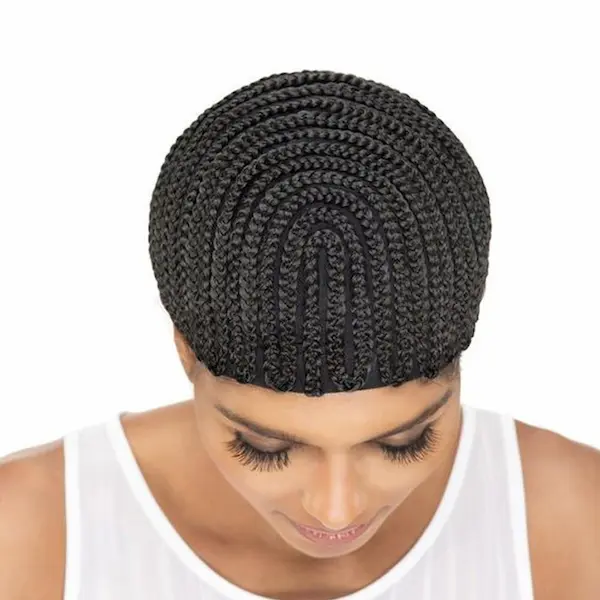 Bonnet tressé pour tissage ou crochet braids