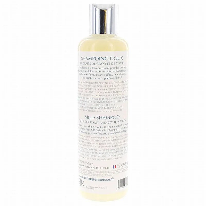 Shampoing Doux ultra-nourrissant sans sulfate - SJR Paris