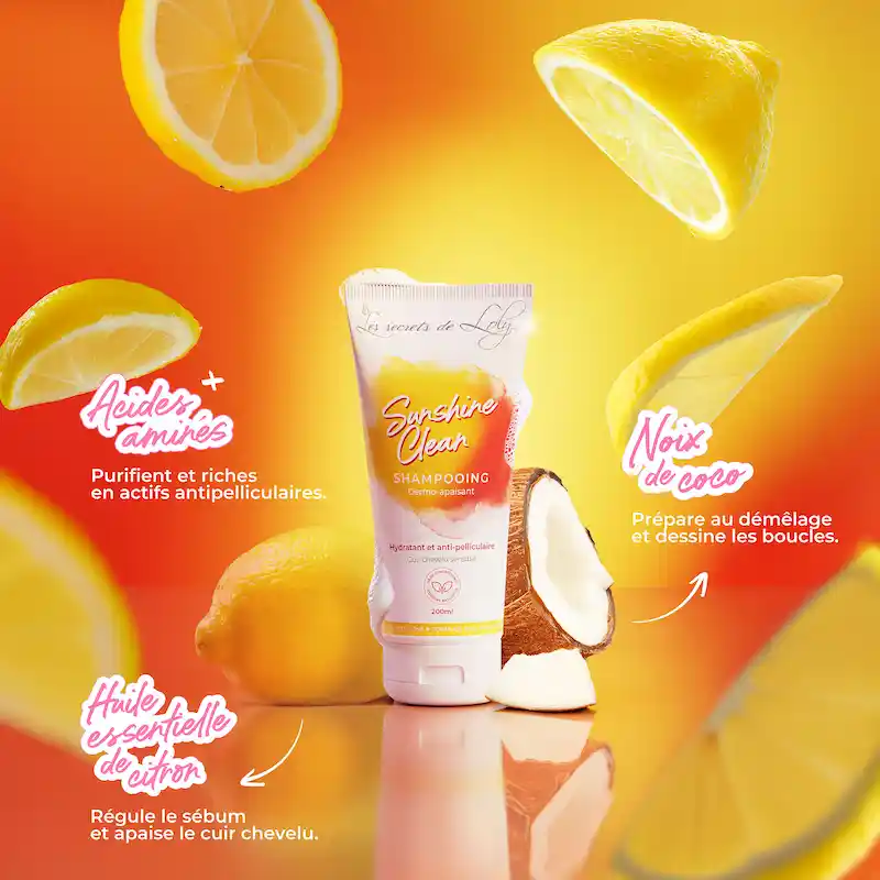Shampoing Sunshine Clean Cuir Chevelu Sensible - Les Secrets de Loly