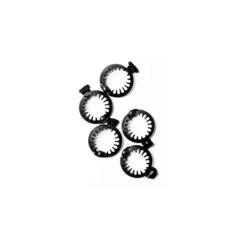 Puff Cuff Micro Black - Pack de 5 pinces cheveux noires