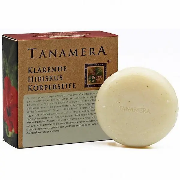 Savon Exfoliant Clarifiant corps à l'Hibiscus - Tanamera