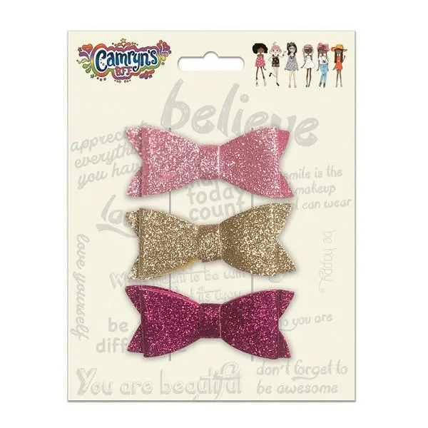 3 Barrettes Noeud Papillon Clips - Camryn's BFF