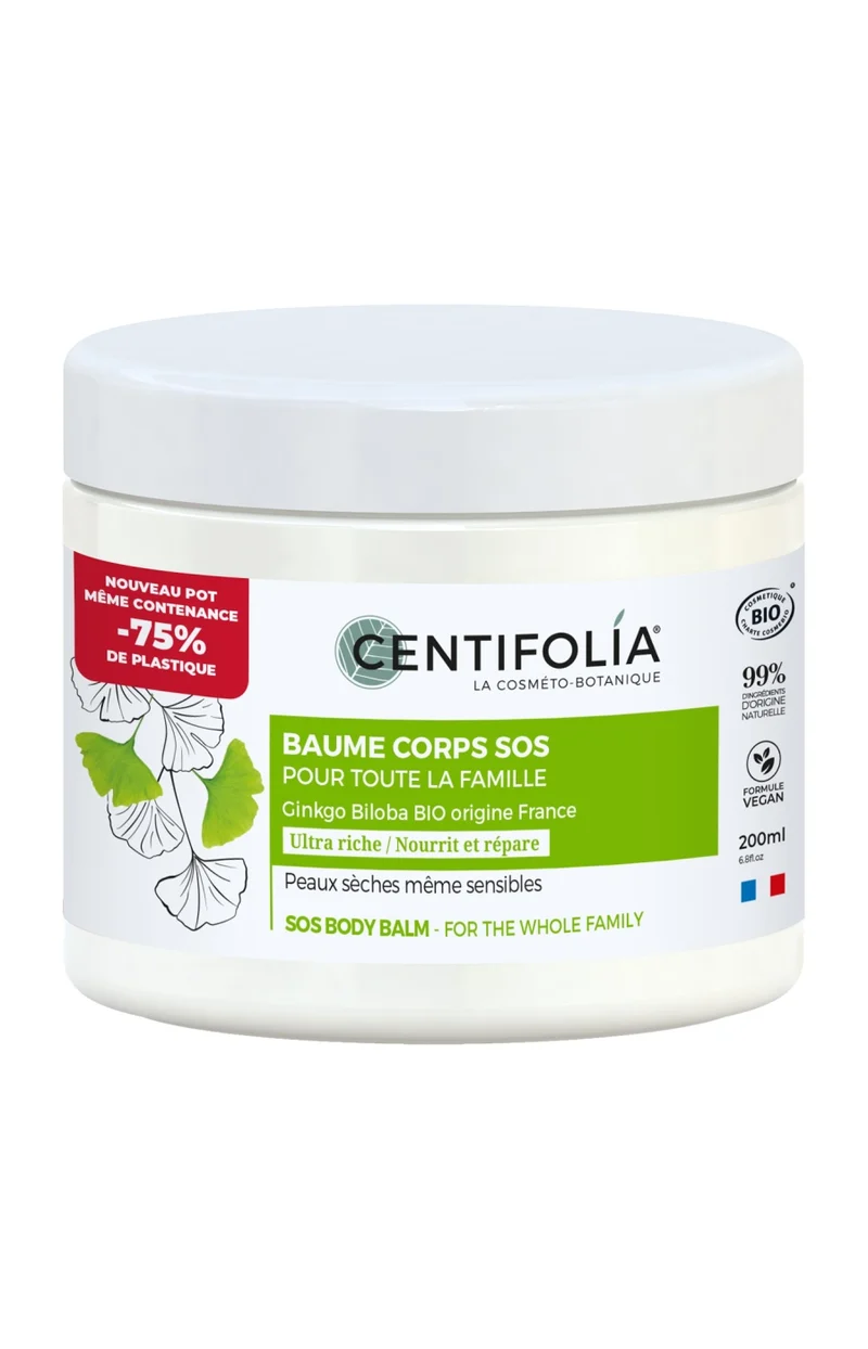Baume corps SOS bio - Peaux sèches - 200 ml