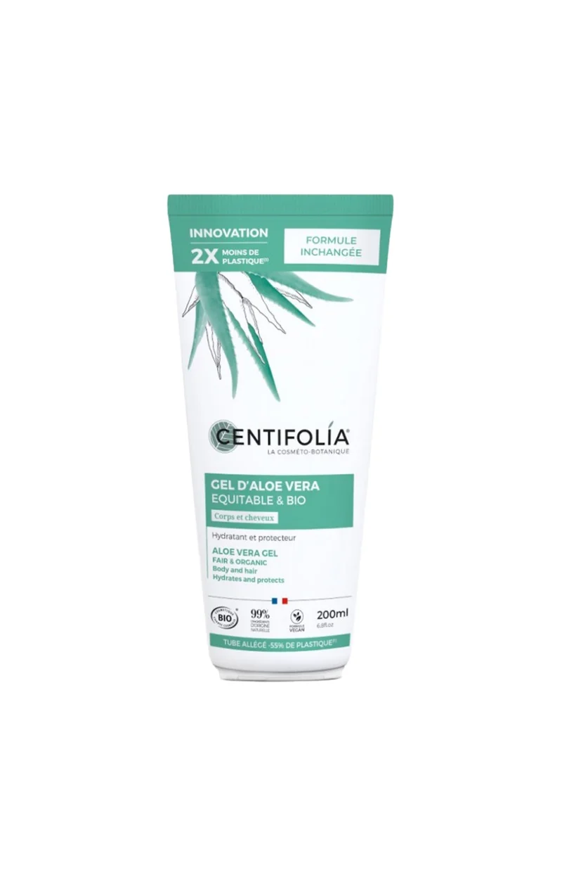 Gel d'aloe vera bio - Corps & cheveux - 200 ml