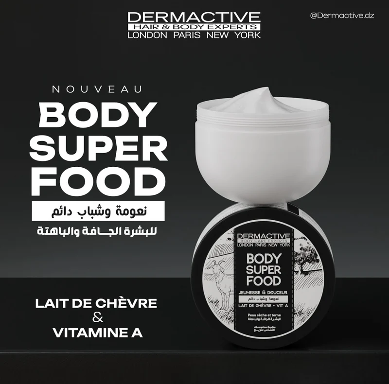 Dermactive Body Care Experts Body Super Food Chèvre Peau Séche Et Terne