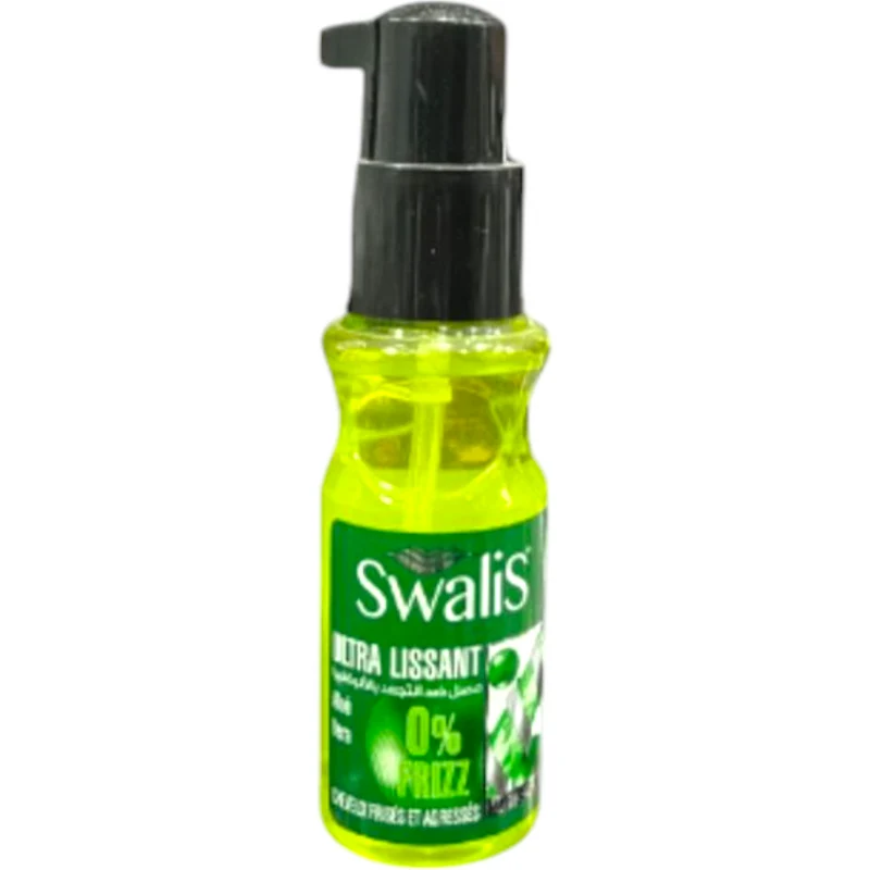 Swalis Sérum Ultra Lissante Argan 0% Frizz Cheveux Secs Et Abîmés Aloé Vera