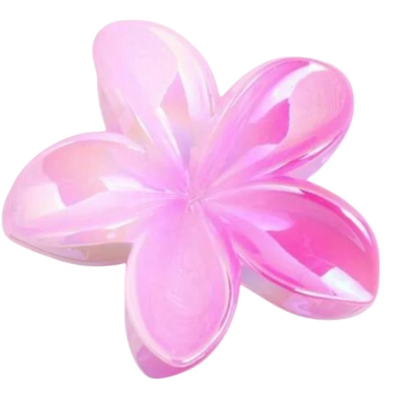Pince À Cheveux Fleur, Pince À Cheveux Fleur Rose 1 Pièce