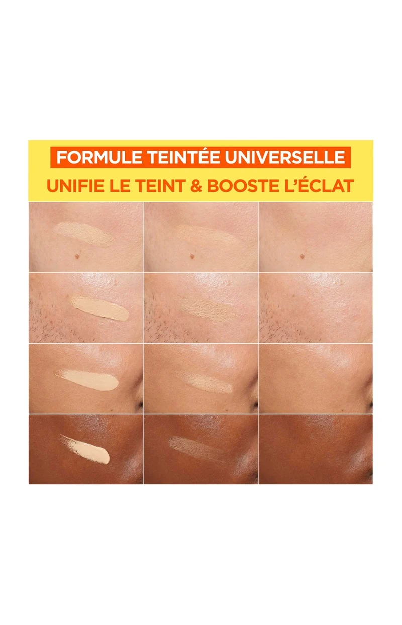 Fluide anti-tâches SPF 50+ - Glow - Vitamine C - Visage - 40 ml