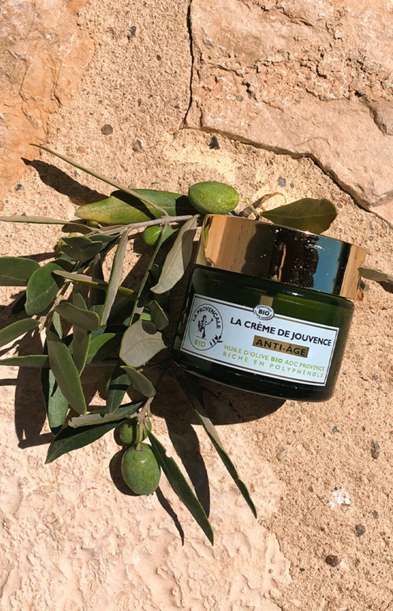 Crème anti-âge bio - Huile d'olive & glycérine végétale - Peaux matures