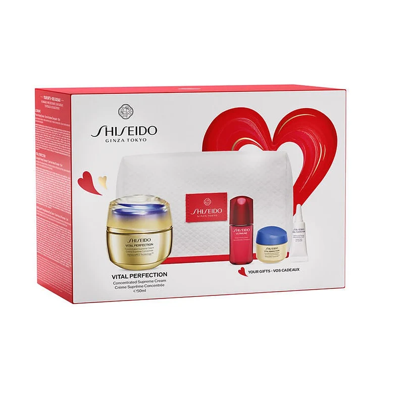 Shiseido Vital Perfection Crema Suprema Concentrata cofanetto 5 pezzi — Cofanetto viso