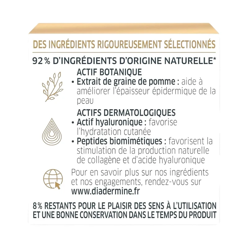 Diadermine Crème Visage Nuit Anti-Rides Double Action A L'Activateur Hyaluronique