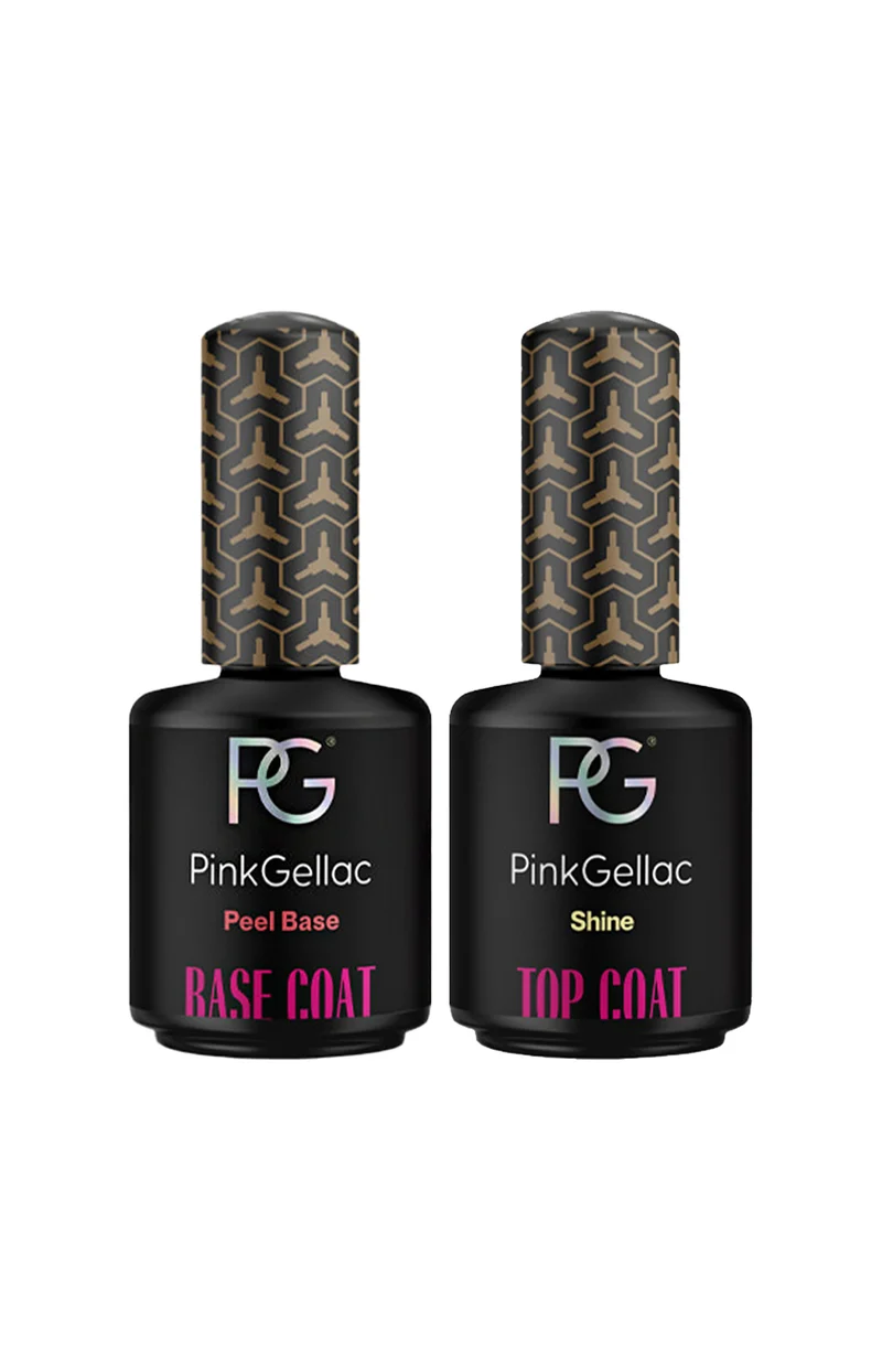 Base peel off & top coat effet lustré - 2 x 15 ml