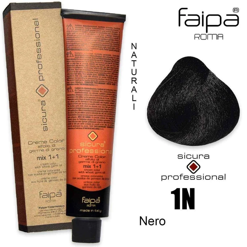 Faipa Professional Sicura Professional 1N 120 ml — Colorante capelli