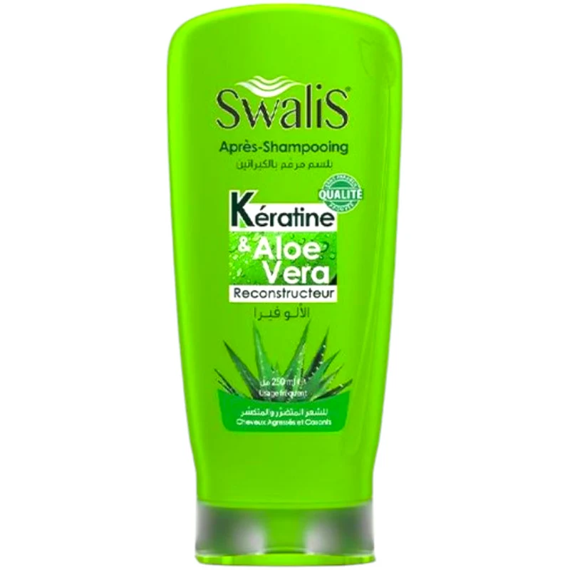 Swalis Après Shampoing Kératine & Aloe Vera Reconstructeur