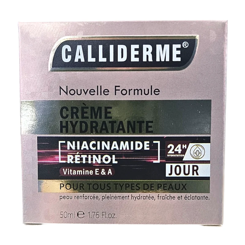 Calliderm Crème Hydratante Jour Niacinamide Rétinol Vitamine E&A