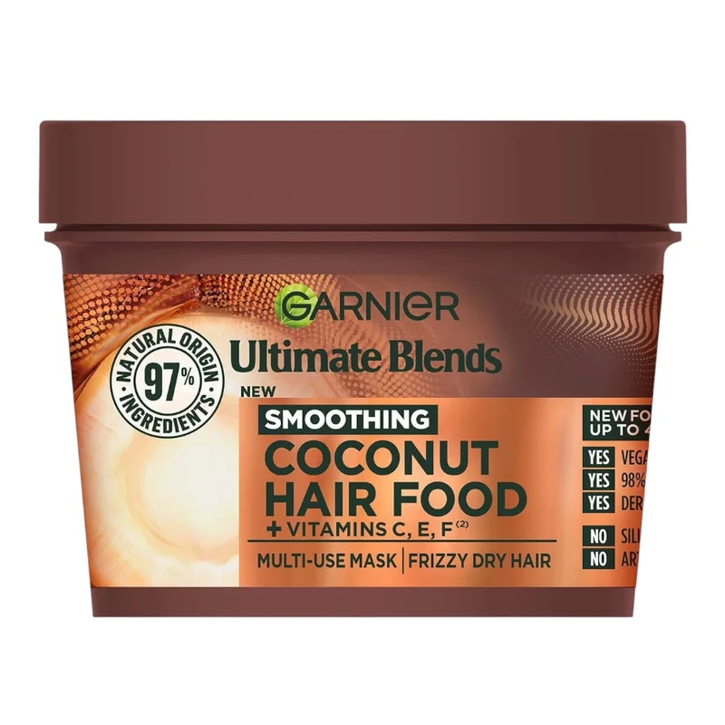 Garnier Fructis Hair Food Huile De Coco 3-En-1 Masque Nourrissant Pour Cheveux Frisés