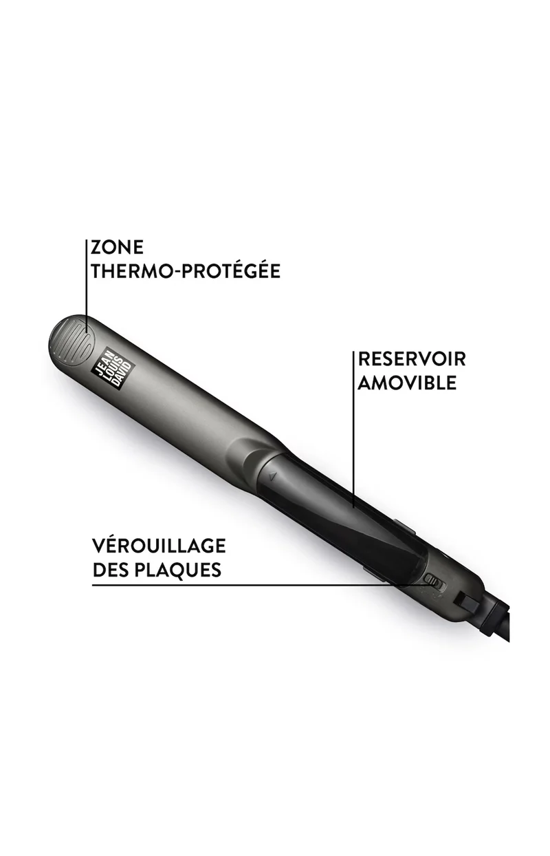Lisseur vapeur - Plaques céramique - 235°C - Noir