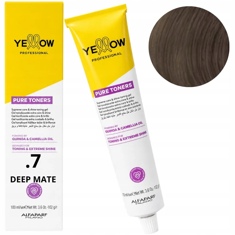 Alfaparf Yellow Pure Toners 7 Deep Matte 100 ml — Tonalizzante capelli