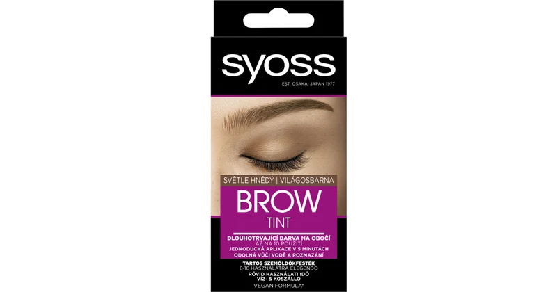 Syoss Tinta sopracciglia Castano chiaro 10 ml — Tinta sopracciglia