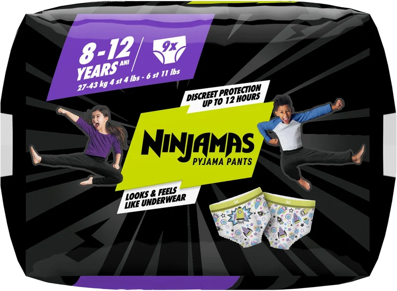 Pampers Ninjamas 27-43 kg Spaceships 9 pezzi — Pannolini notturni