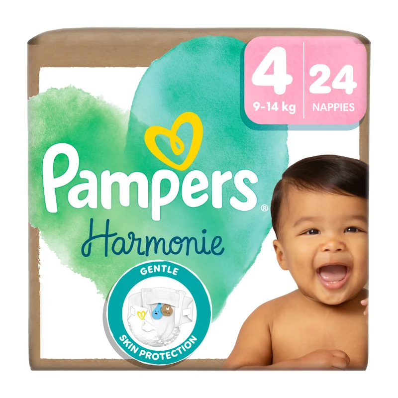 Pampers Harmonie Taglia 4 9-14 kg 24 pezzi — Pannolini monouso