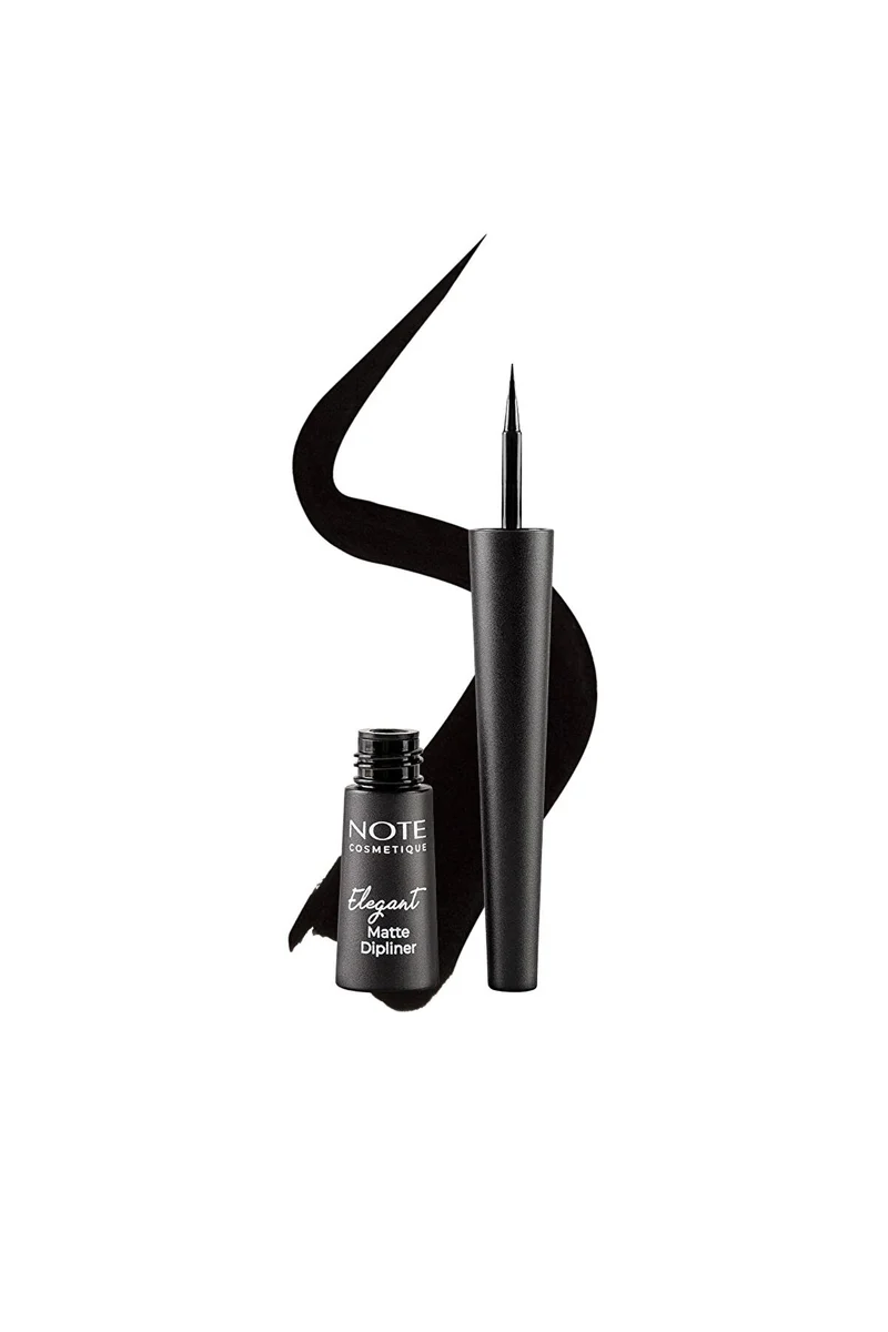 Note Cosmetique Elegant Matte Dipliner 01 Coal Black 2,5 ml — Eyeliner