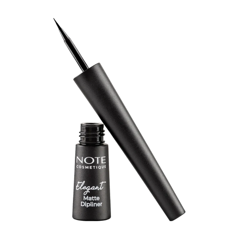 Note Cosmetique Elegant Matte Dipliner 01 Coal Black 2,5 ml — Eyeliner