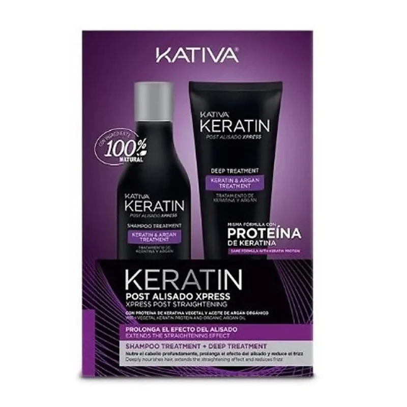 Kativa Keratin Post Levigante Xpress Set 2 Pezzi — Kit trattamento capelli