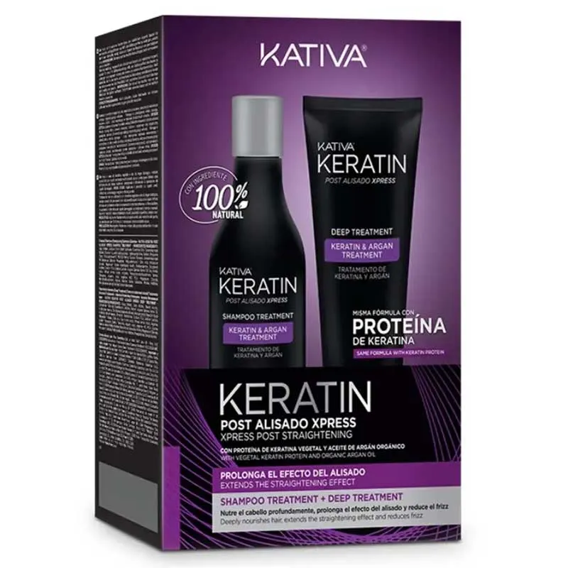 Kativa Keratin Post Levigante Xpress Set 2 Pezzi — Kit trattamento capelli