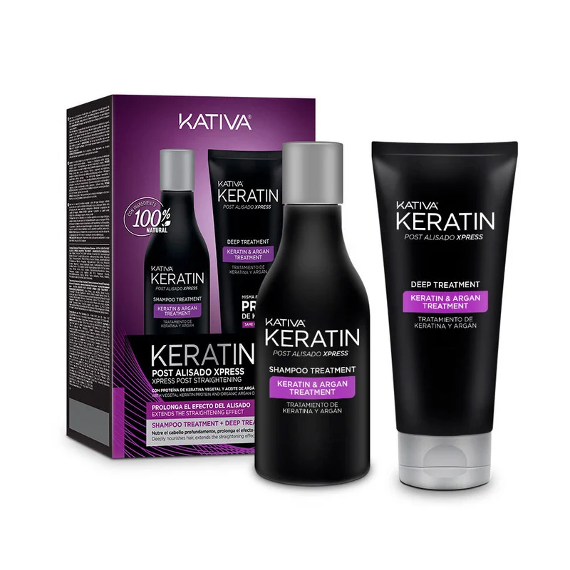 Kativa Keratin Post Levigante Xpress Set 2 Pezzi — Kit trattamento capelli